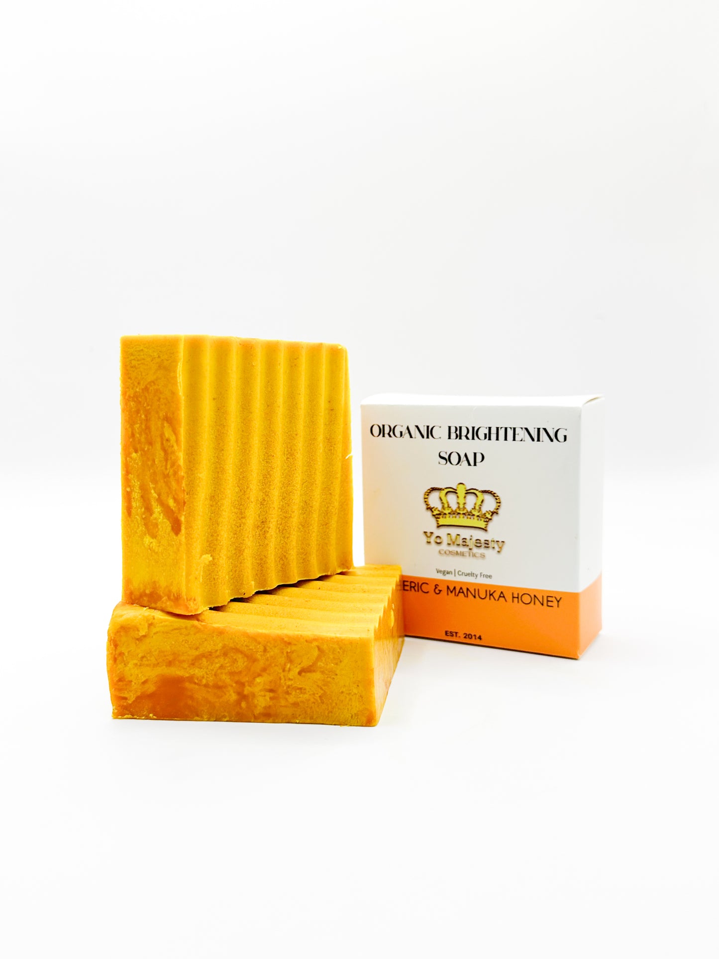 Turmeric & Manuka Honey Organic Brightening Soap | Gentle Cleansing | Dark Spots, Acne Scarring & Hyperpigmentation Treatment