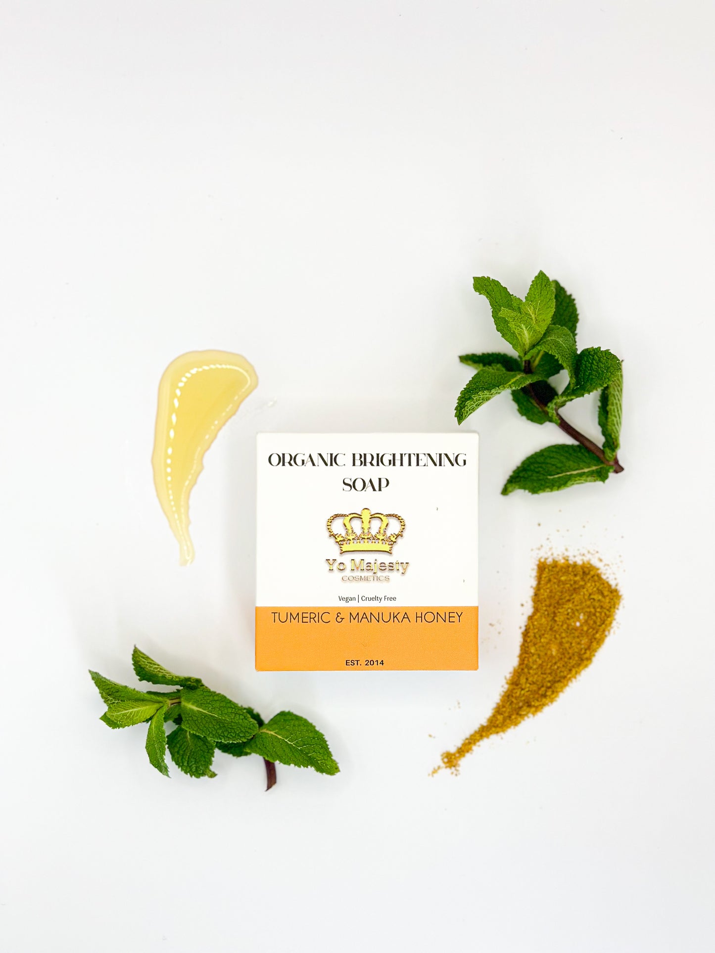 Turmeric & Manuka Honey Organic Brightening Soap | Gentle Cleansing | Dark Spots, Acne Scarring & Hyperpigmentation Treatment