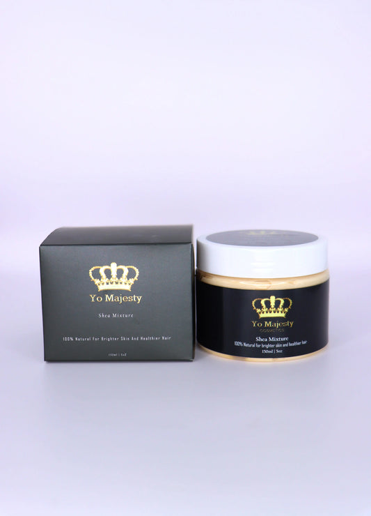 Shea Mixture | For Body & Hair, Organic Hydrating Body Butter | Nourishing Glowy Skin Repair Cream - Yo Majesty Cosmetics